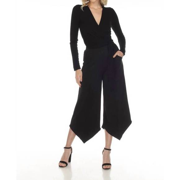 NEW ONE ESSENCE carni cropped wrap top/jacket in black - Picture 1 of 1